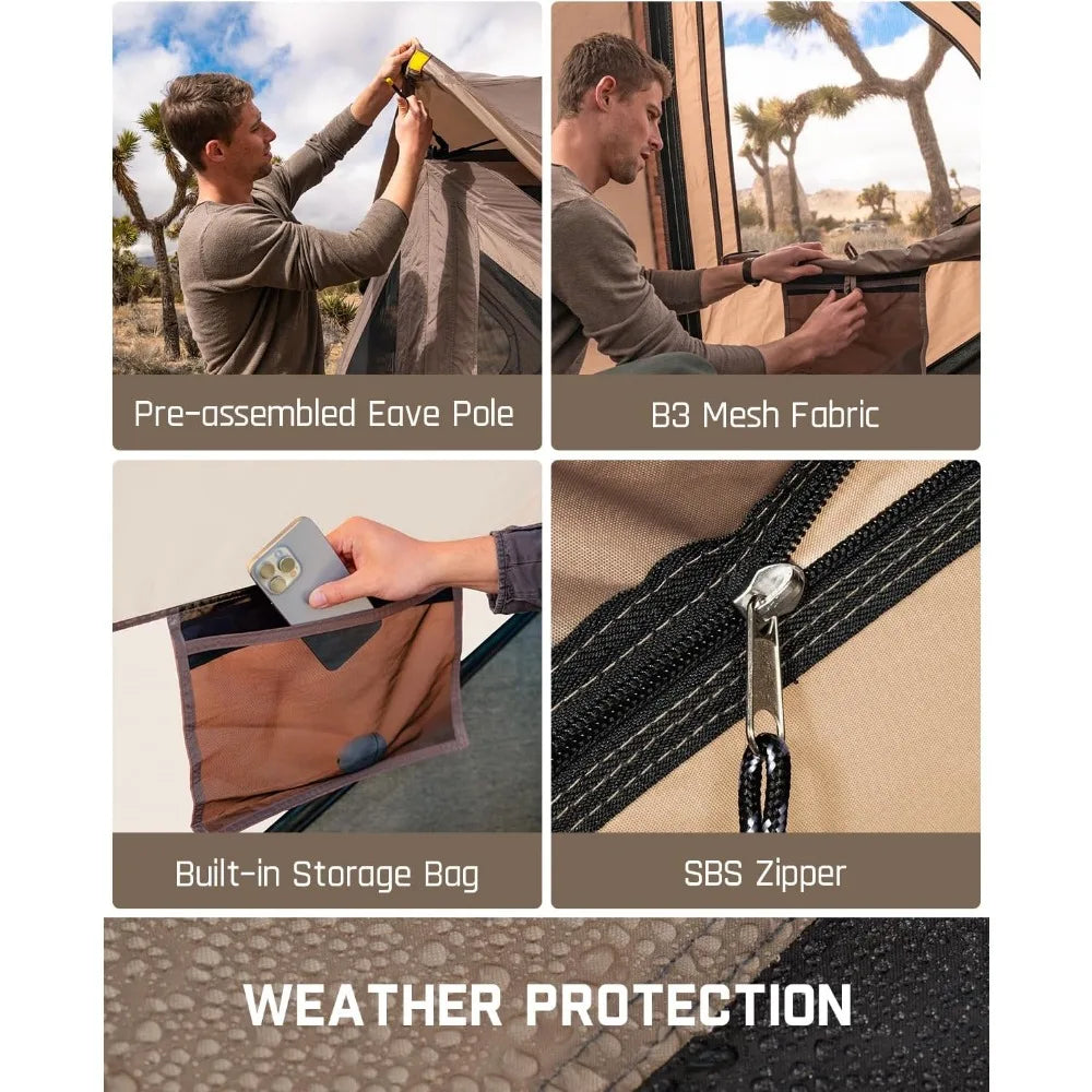 4 Person Pop Up Instant Cabin Tent